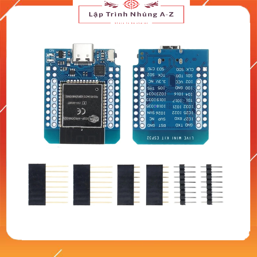 [Lập Trình Nhúng A-Z][G205] Kít Phát Triển Esp32 Live Mini Wifi Bluetooth Type C CP2104