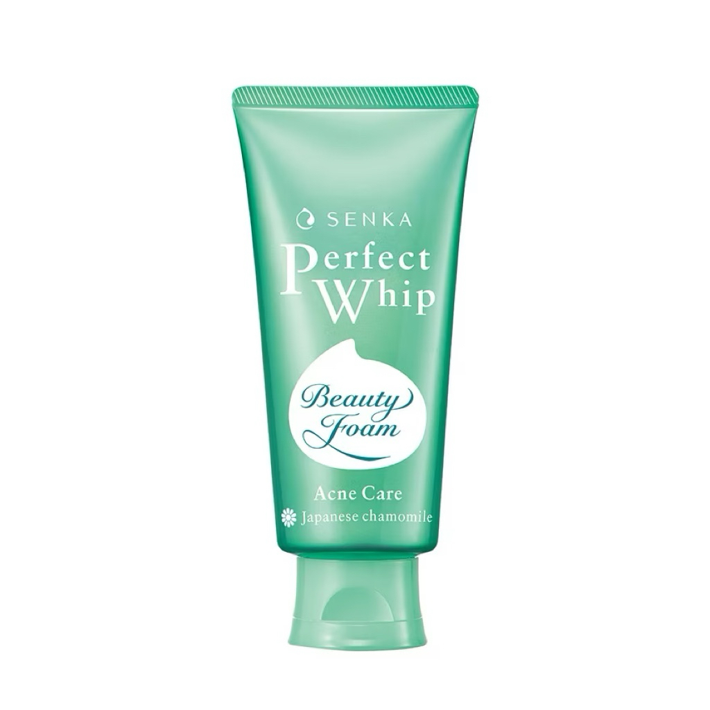 Sữa Rửa Mặt SRM Senka Giảm Dầu Mụn Chống Lão Hoá Mềm Mịn Xanh Dương Lá Hồng Perfect Whip Meihoa
