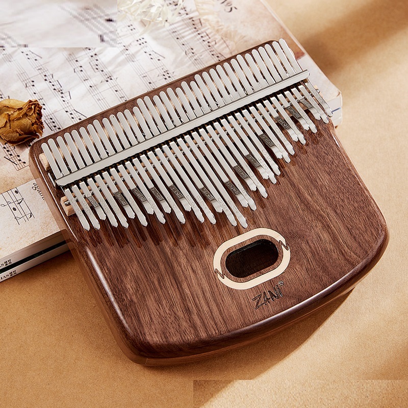 🟤 34 phím ➽Đàn kalimba 34 phím hộp cộng hưởng ZN34K - Tặng tab kalimba HDSD