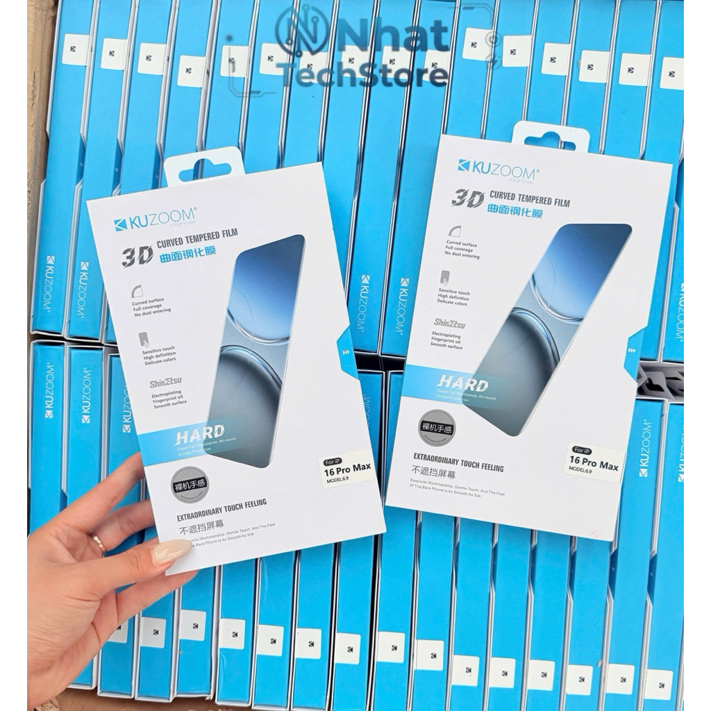 Siêu kính cường lực KUZOOM 3D Curved Cao Cấp 100% Không Lẹm Viền