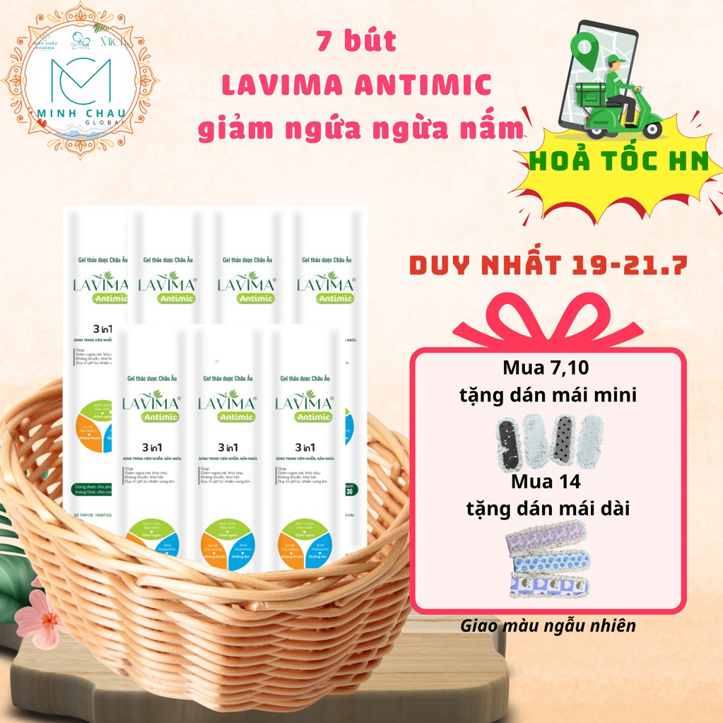 7 Bút phụ khoa gel đặt Lavima Antimic hỗ trợ nấm ngứa