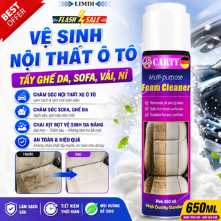 Vệ Sinh Nội Thất Ôtô - Vệ Sinh Sofa - Làm Sạch Ghế Da - Xịt Nội Thất Ôtô - Tẩy Ghế Sofa - CARTY