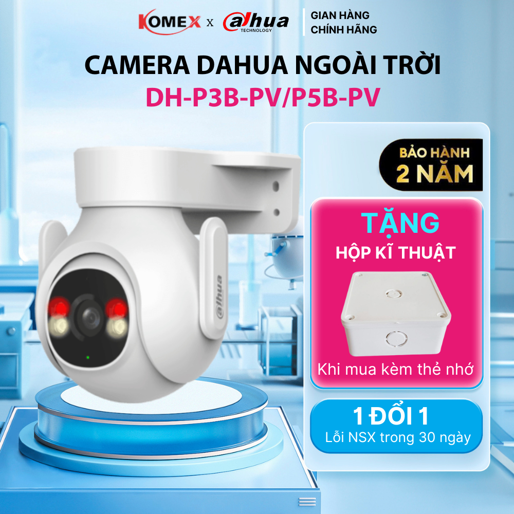 Camera wifi DAHUA ngoài trời DH-P3B-PV / DH- P5B-PV,  IP66 đàm thoại 2 chiều phát hiện chuyển động