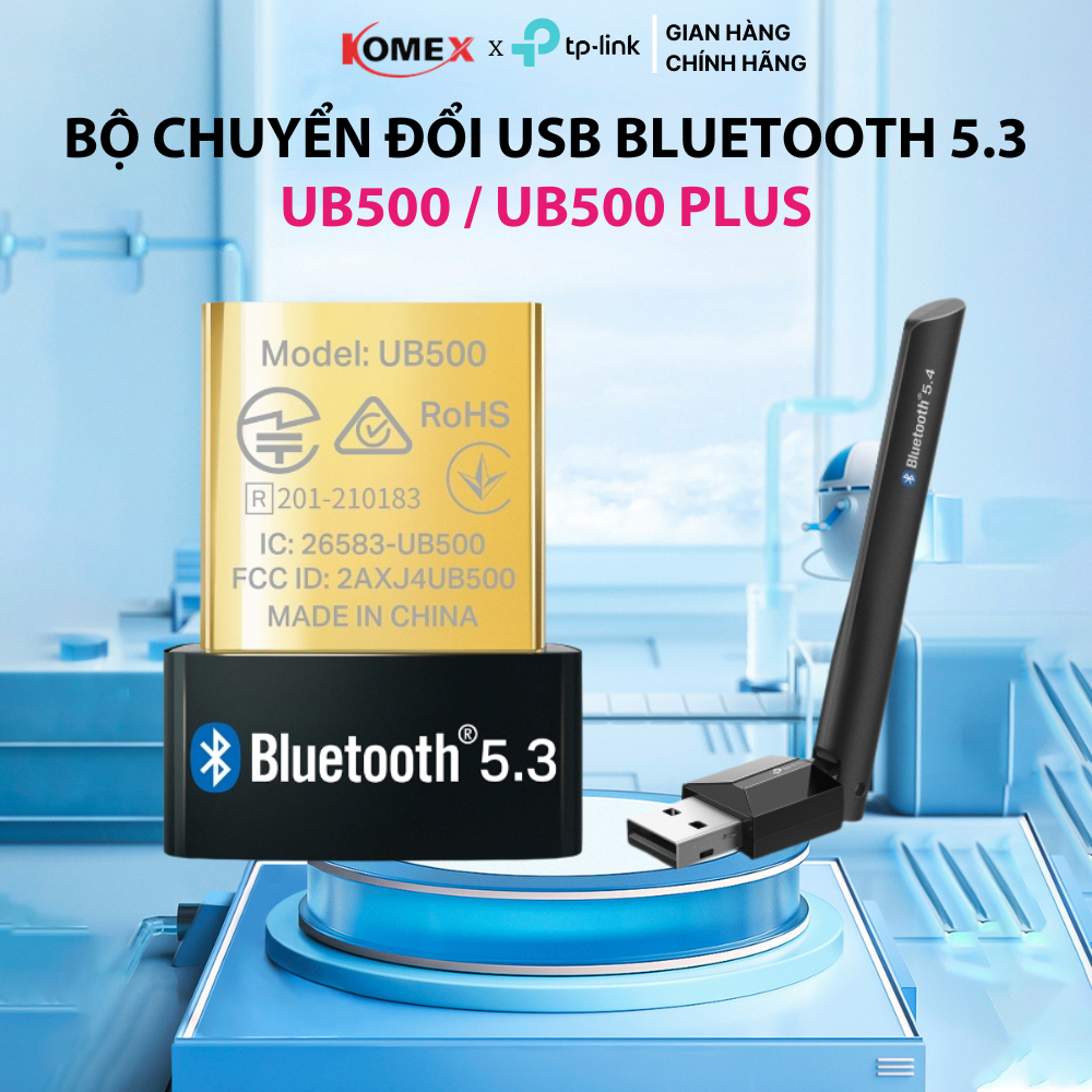 Bộ chuyển đổi USB Bluetooth TP-Link UB500 / UB500 Plus USB Bluetooth 5.3 kết nối không dây