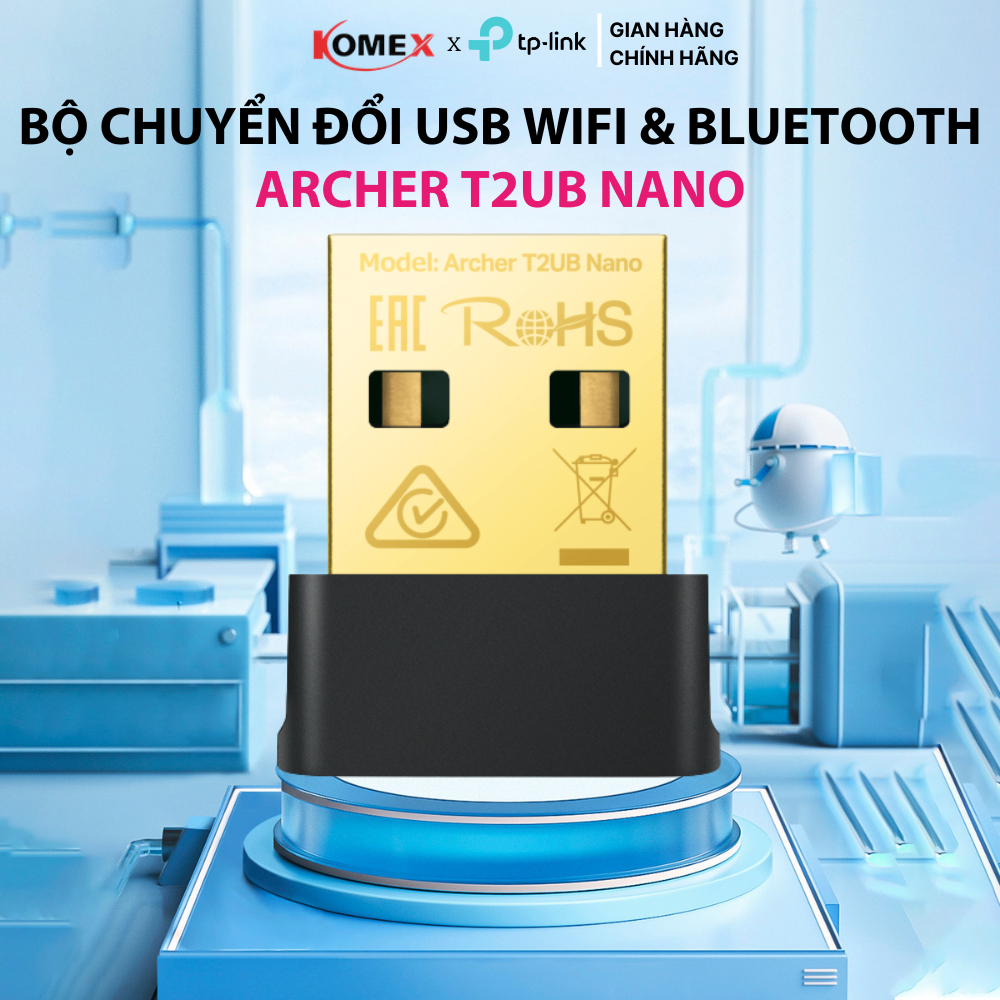 Bộ Chuyển Đổi USB Wi-Fi Nano Bluetooth 4.2 AC600 Archer T2UB Nano