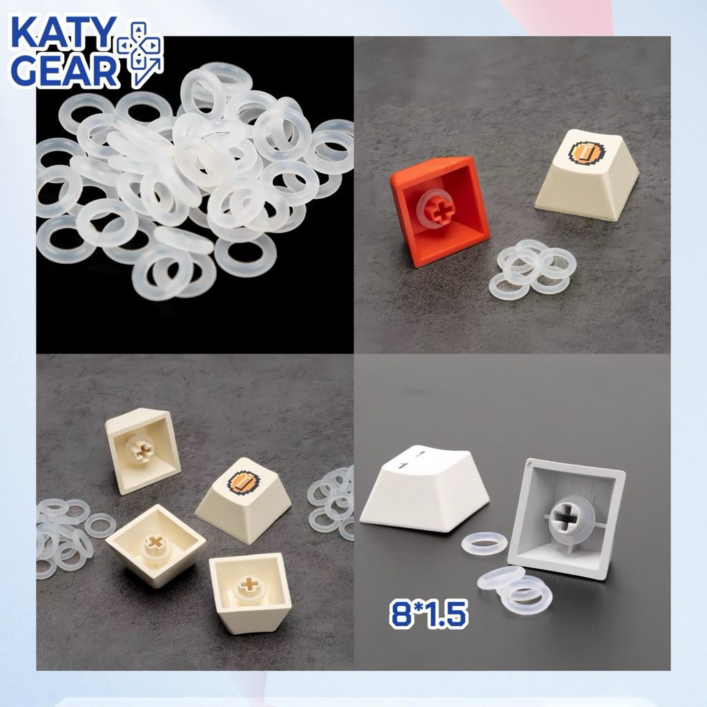 ⚡️[Sẵn hàng][Hoả tốc]⚡️Vòng Oring caosu đệm Keycap 8x1.5mm Giảm ồn dành cho Bàn Phím Cơ