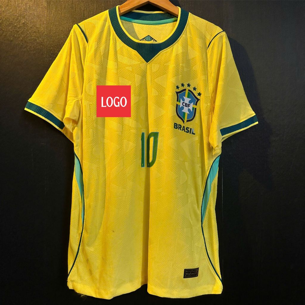 Áo đá bóng brazil vàng, áo đá banh brazil vàng, chuẩn mẫu thi đấu , hàng pro max