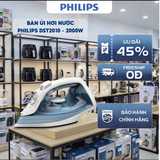 [CHÍNH HÃNG] Bàn Ủi Hơi Nước Philips DST2010/20 - Công Suất 2000W - Mặt đế Ceramic - Ngăn chứa 250ml