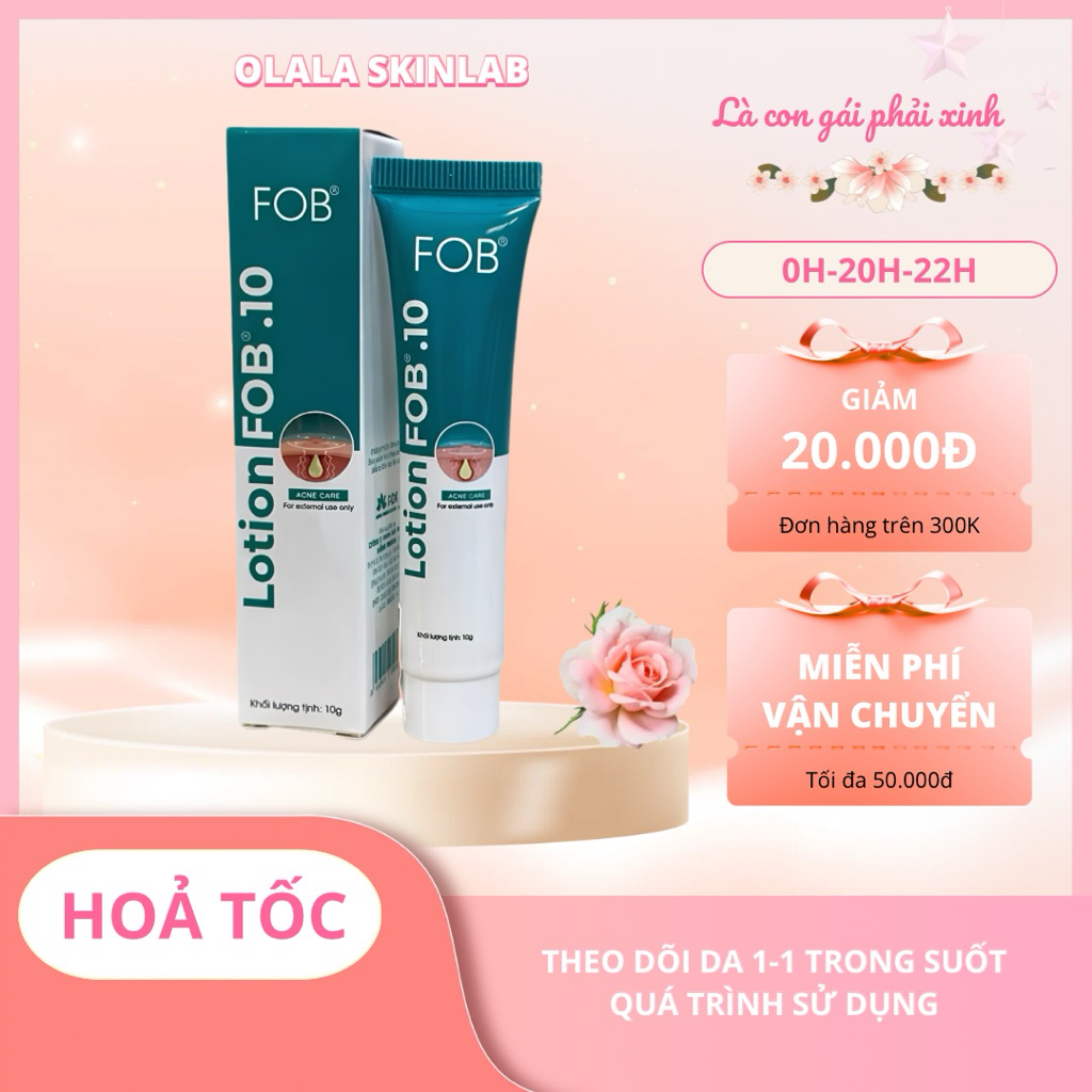 Kem chấm mụn FOB LOTION 10 10g