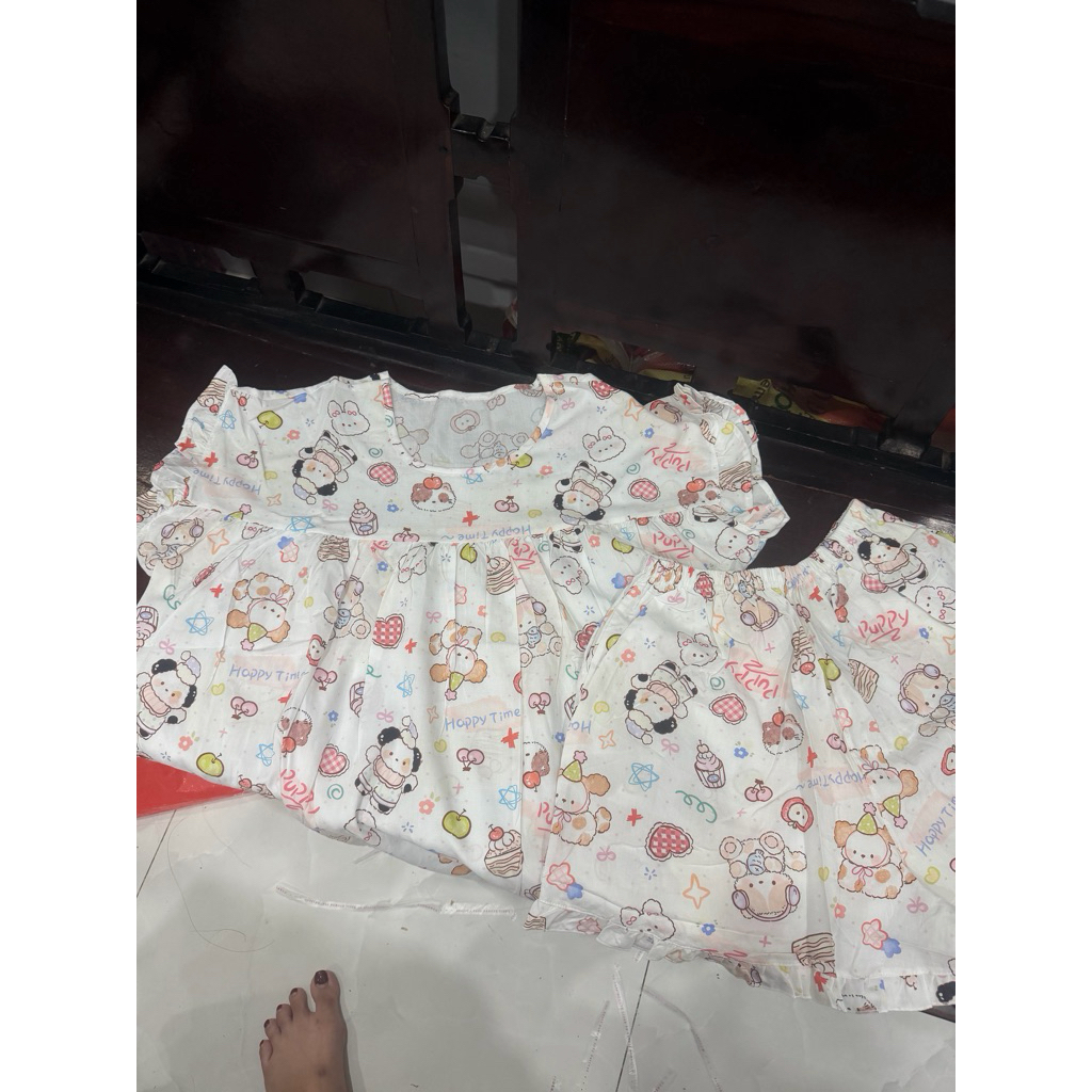 [FORM BABYDOLL XÒE] Đồ Bộ Tole Lanh, Bộ Quần Đùi Áo Babydoll Tay Ngắn 45-70kg, Tole Loại 1 Mịn Mátt