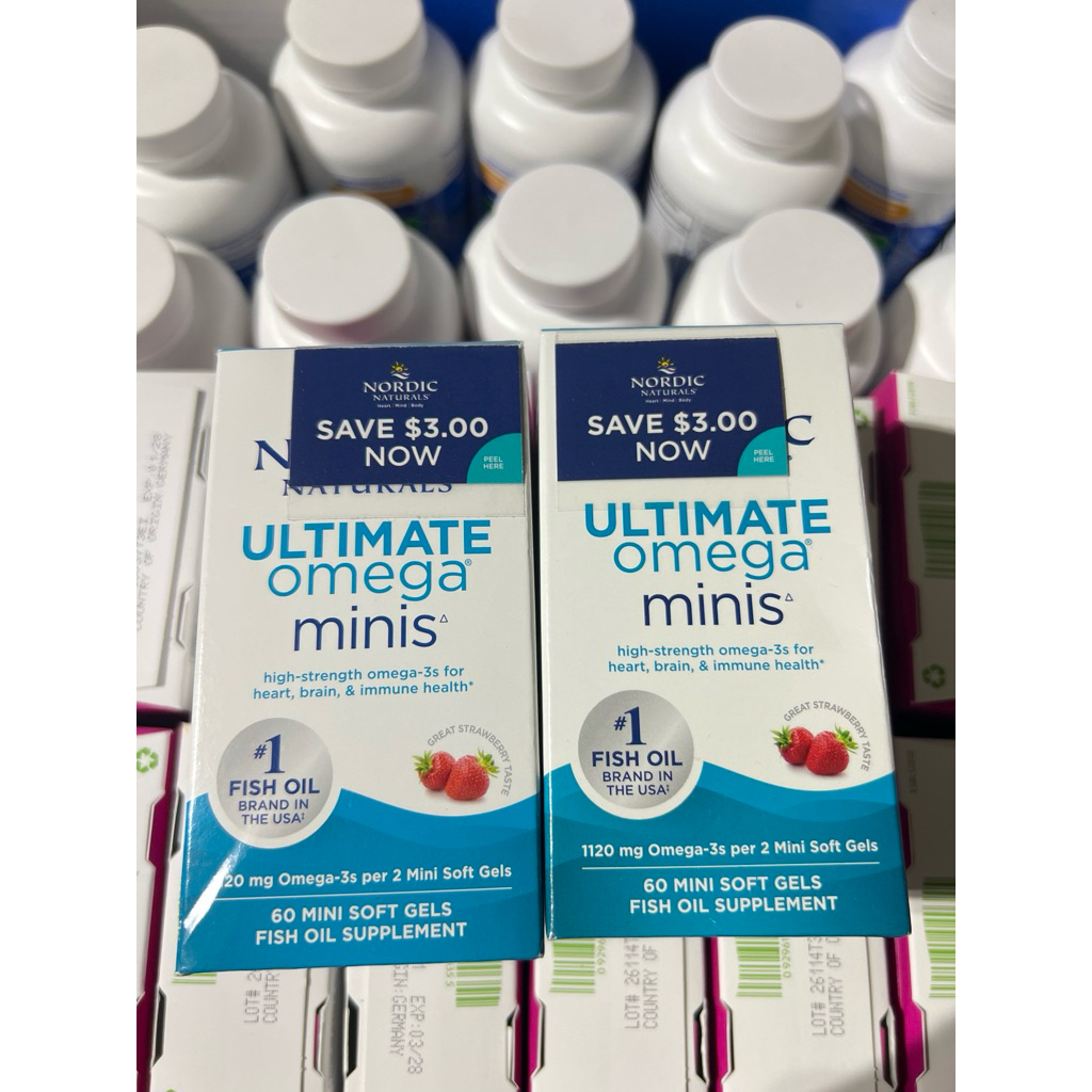 Ultimate Omega Nordic ultimate omega minis- 60 viên Dầu cá cao cấp hàm lượng cao Nordic