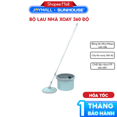 Bộ Lau Nhà Xoay 360 Độ Sunhouse KS-CL235PB Hàng Chính Hãng, Cơ Chế Tách Nước Thông Minh - JoyMall