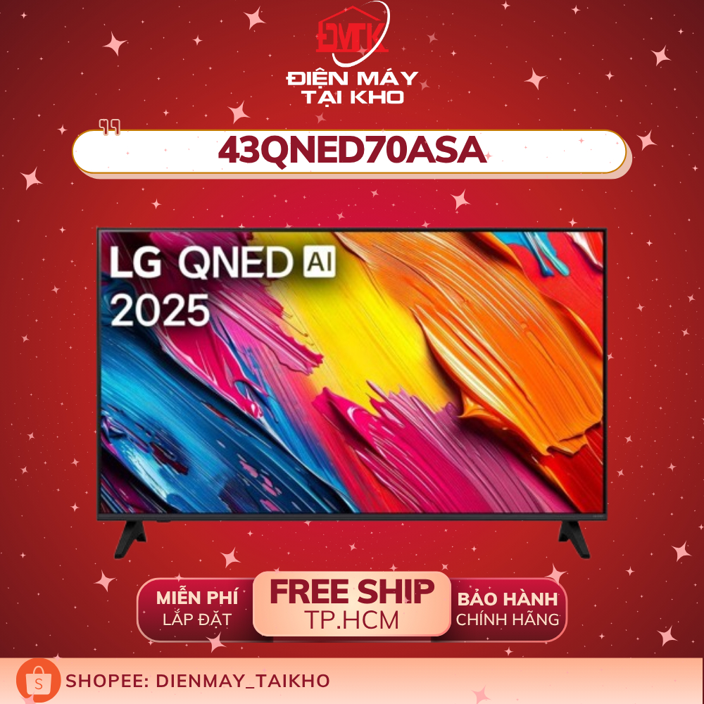 Smart Tivi LG QNED AI 4K 43 inch 43QNED70ASA