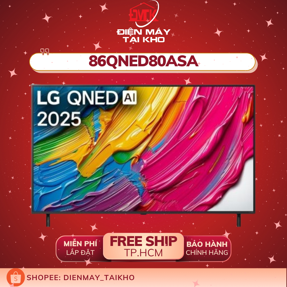 Smart Tivi LG QNED AI 4K 86 Inch 86QNED80ASA