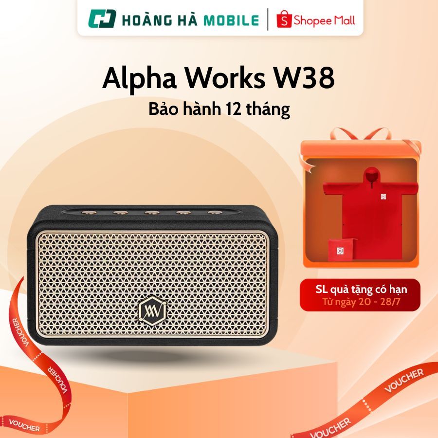 Loa Bluetooth Alpha Works W38 - Chính Hãng