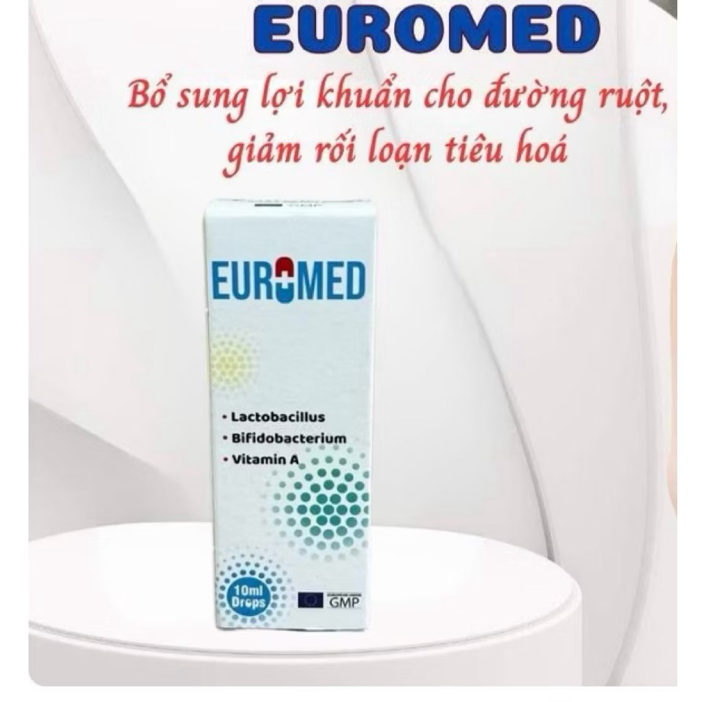 ( Mẫu mới) Men uống EUROMED giúp bổ sung lợi khuẩn, hạn chế rối loạn tiêu hoá , táo bón ở trẻ