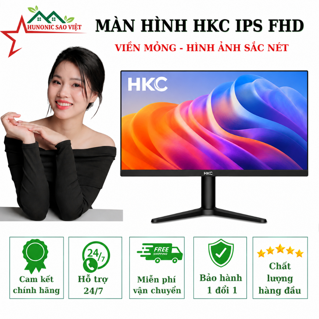 Màn hình HKC 21.45"/23.8"/27" Chính Hãng - MB21V13-U | MB24V39 | MB27V39
