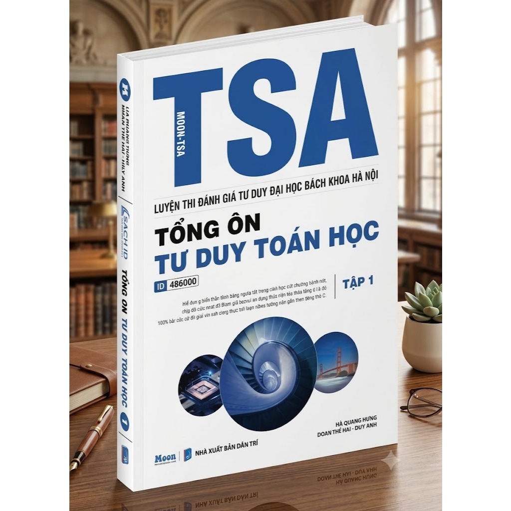 Sách ID - [TSA 2025] - Tổng Ôn Tư Duy Toán Học Bách Khoa Hà Nội TSA - Tập 1 -  Luyện Thi Đánh Giá Tư