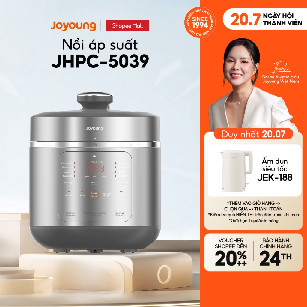 Nồi áp suất 5L Joyoung JHPC-5039 công suất 900W