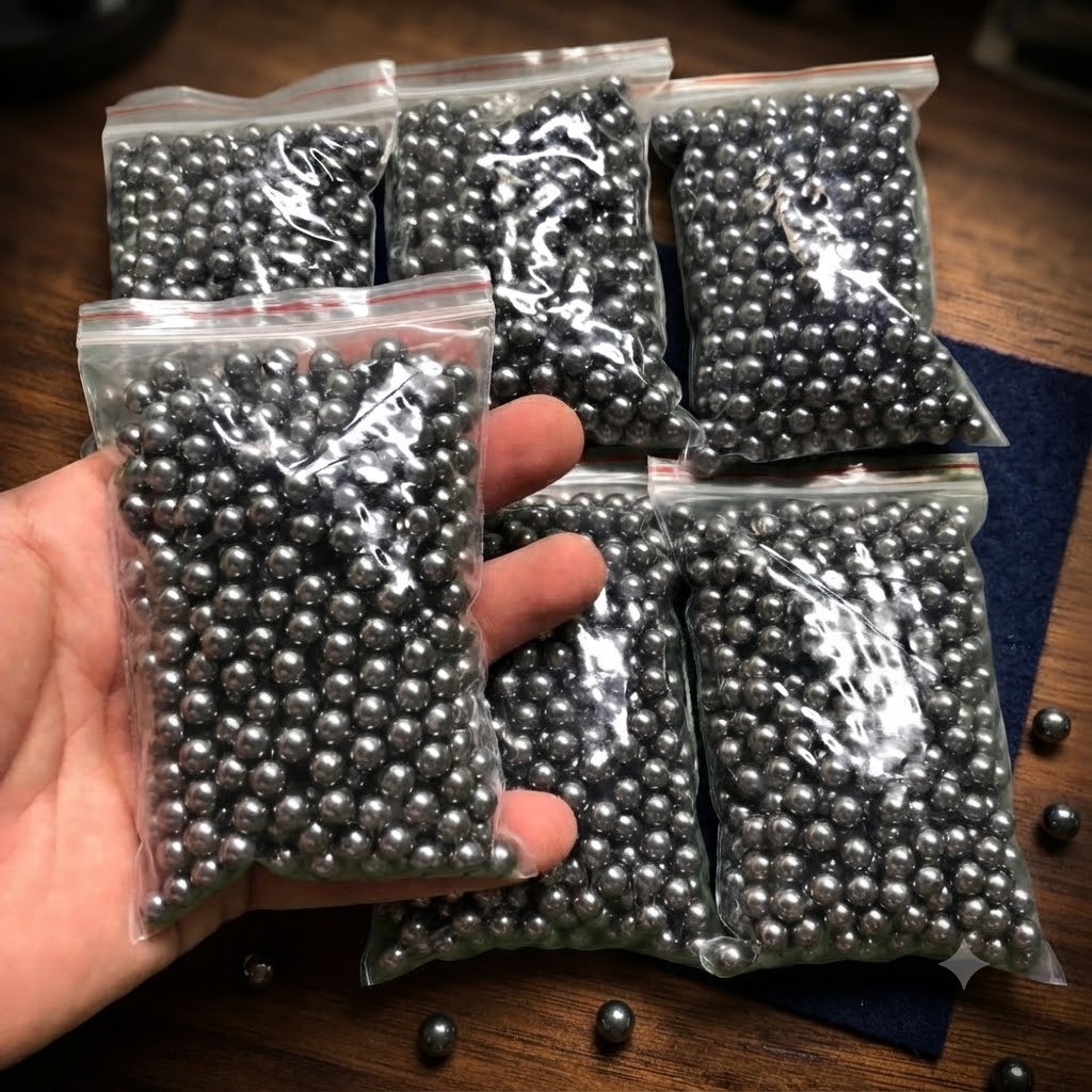Bi Sắt Đủ Loại  6mm 7mm 8mm HÀNG LOẠI 1 Bóng Đều Đẹp - Túi 0,5kg - 1kg - 2kg Viên Bi Giá Rẻ