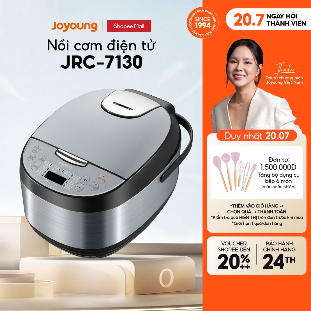 Nồi cơm điện tử 1.8L Joyoung JRC-7130 công suất 850W
