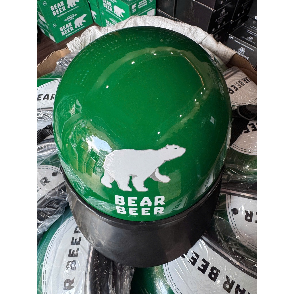 ( CÓ KIỂM ĐỊNH ) NÓN BẢO HIỂM LƯỠI TRAI BEER BEAR, NÓN 1/2 CHO NAM NỮ