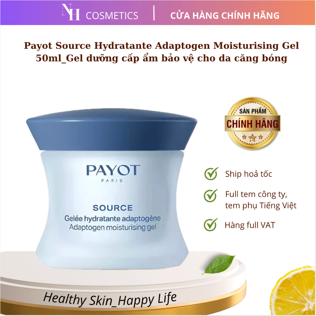 [TEM CTY] Gel Dưỡng Cấp ẩm Payot Source Adaptogen Moisturising Gel Cho Da Khô Căng Bóng