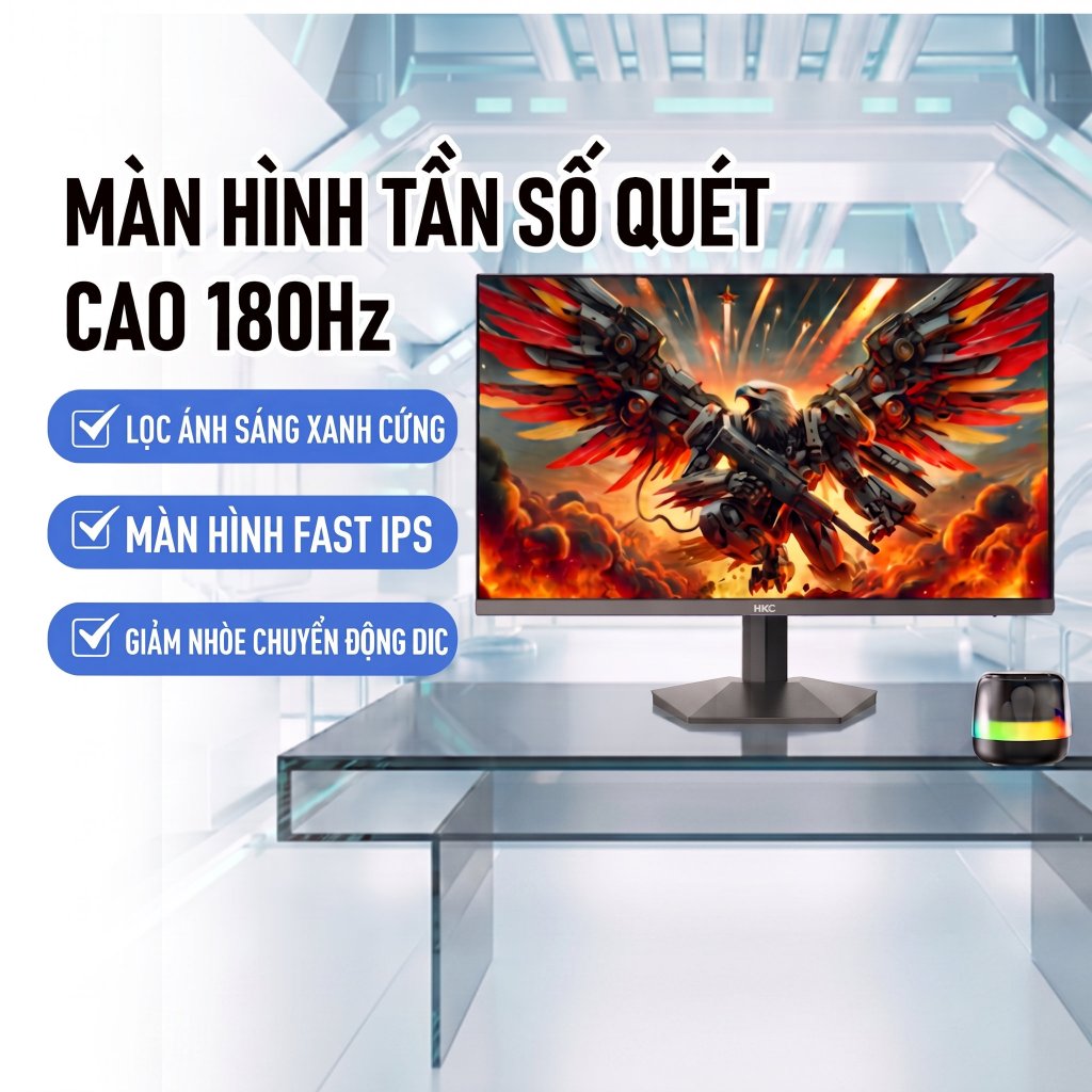 Màn hình Gaming HKC G27H2 Classic 27 Inch 2K QHD 180Hz - Mới 100% FullBox - BH 24 Tháng - Rẻ Nhất Sà