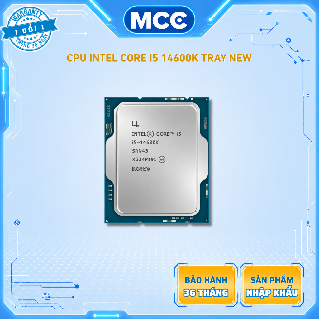 CPU Intel Core I5 14600K / 14600KF Tray NEW ( Full VAT )