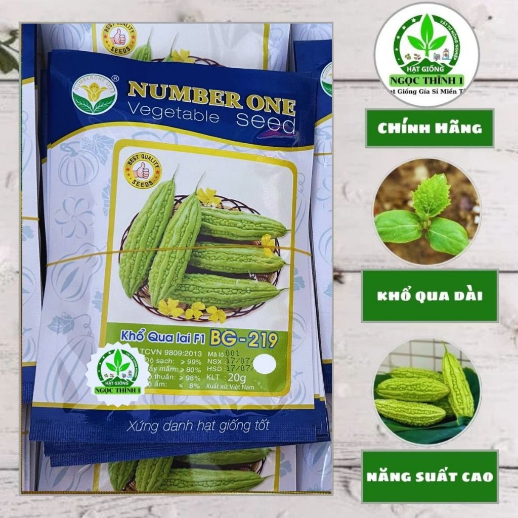 Hạt Giống Khổ Qua Lai F1 BG-219 NUMBER ONE (Gói 20gr)