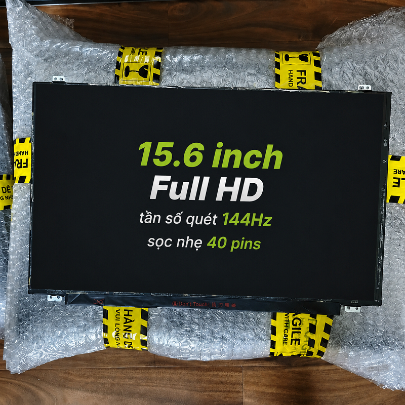 [Sọc nhẹ 144Hz] Màn hình LCD 15.6 inch Full HD 144Hz 40 pin có tai thay thế cho laptop có lỗi nhẹ