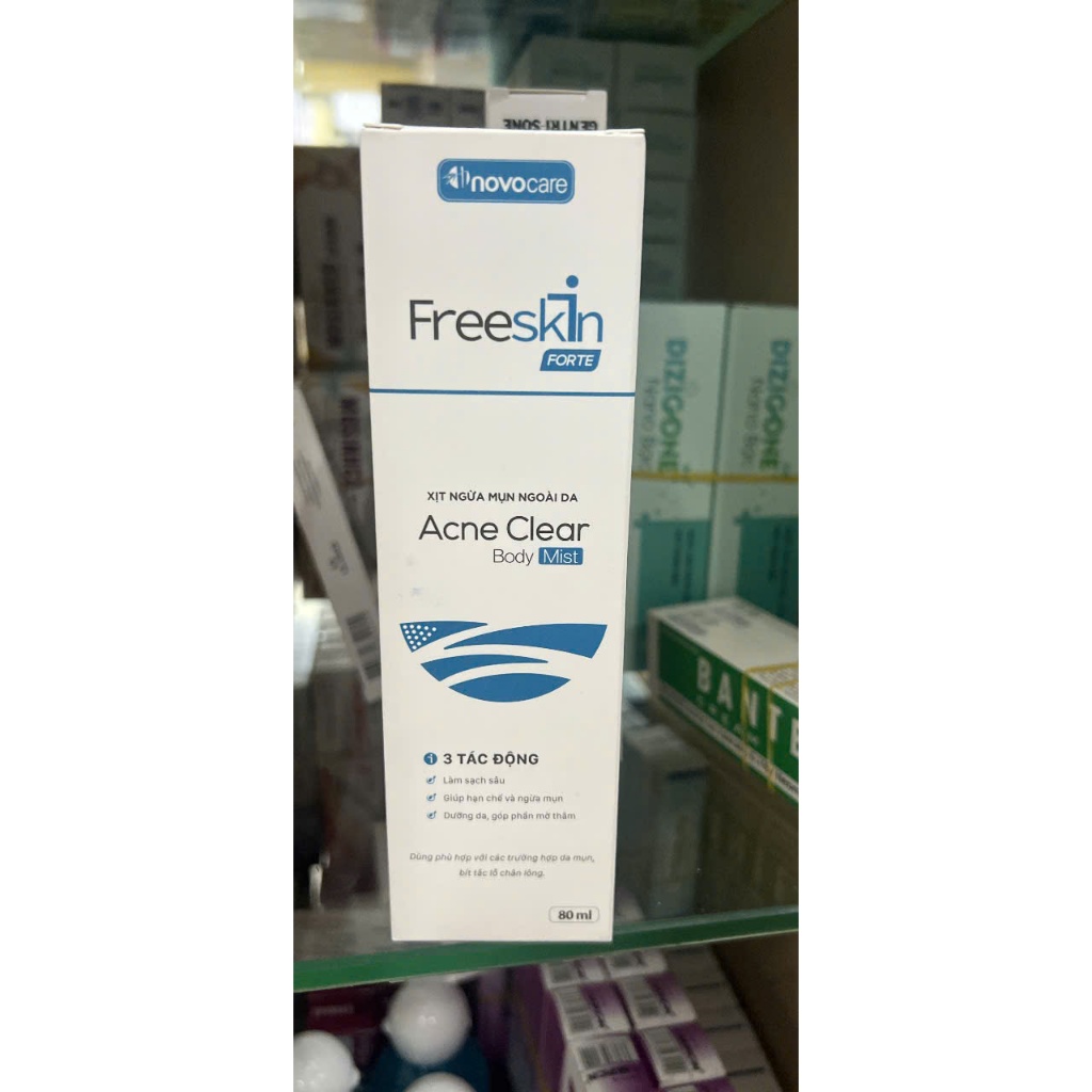 GEL TẮM XỊT MỤN NOVOCARE FREESKIN FORTE  ACNE CLEAR BODY