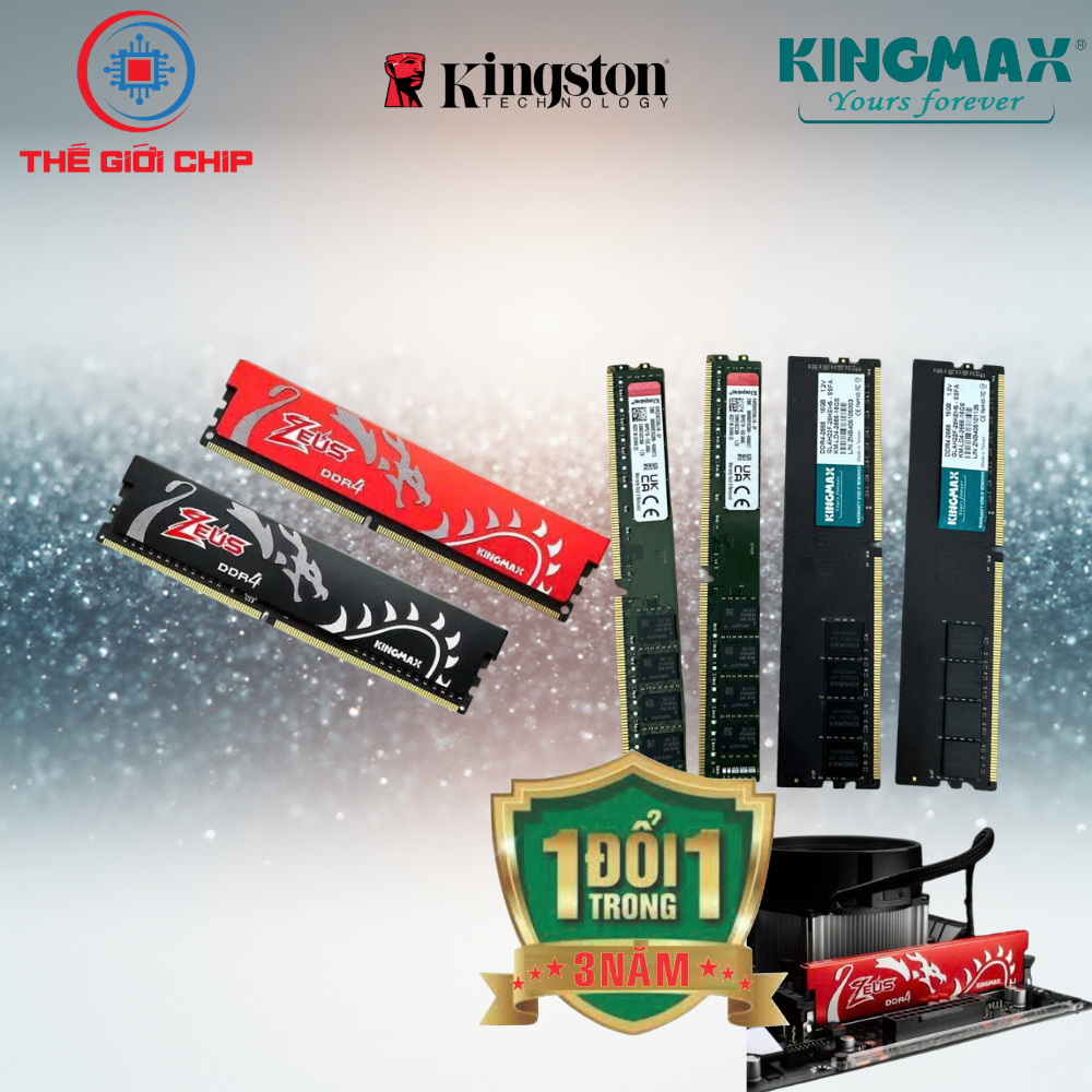 Ram Kingmax Zeus 16GB (1x16GB) DDR4 bus 2666Mhz/Kingston 16G/3200 I Bảo hành 36 tháng bởi nhà cung c