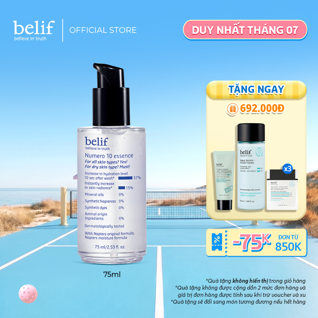 [belif Official] Tinh chất khoá ẩm belif Numero 10 Essence 75ml