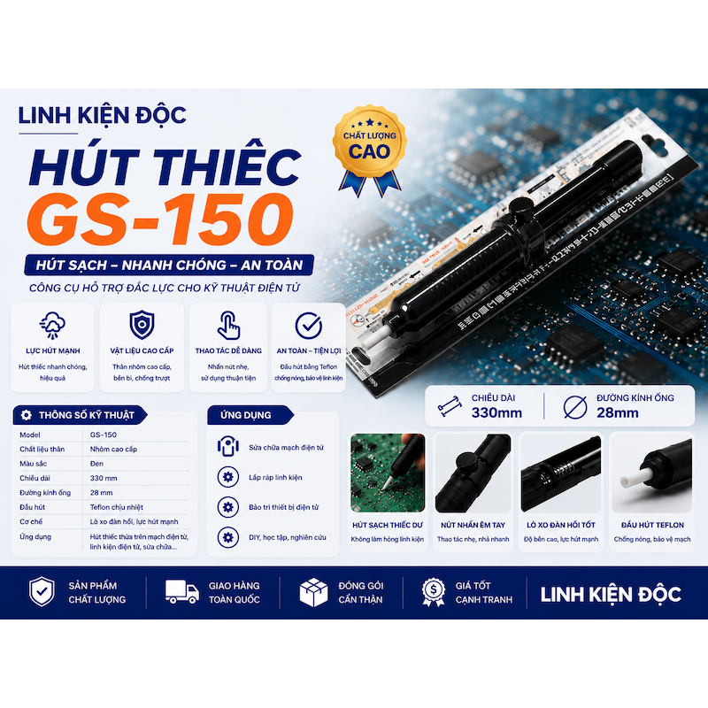Hút thiếc nhật GOOT GS-150