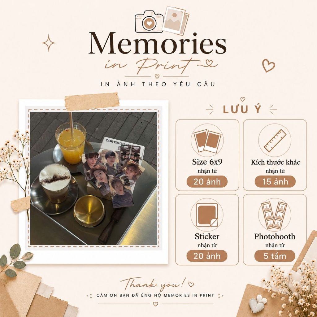In Ảnh 6x9 Theo Yêu Cầu - Full Viền, Bo Góc, Khung Instagram, Khung Music - Giấy Ảnh Bóng Giá Rẻ - A