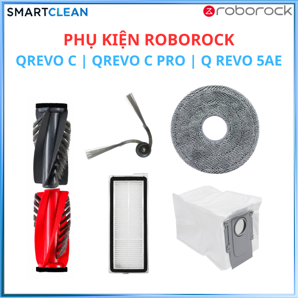 Phụ kiện robot hút bụi Roborock Qrevo C | Qrevo C Pro | Qrevo 5AE _ Thay thế