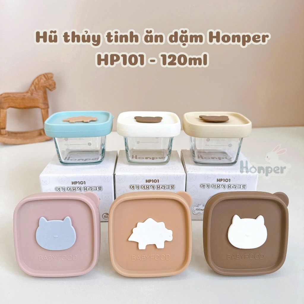 HŨ THỦY TINH ĂN DẶM HONPER 120ML HP101
