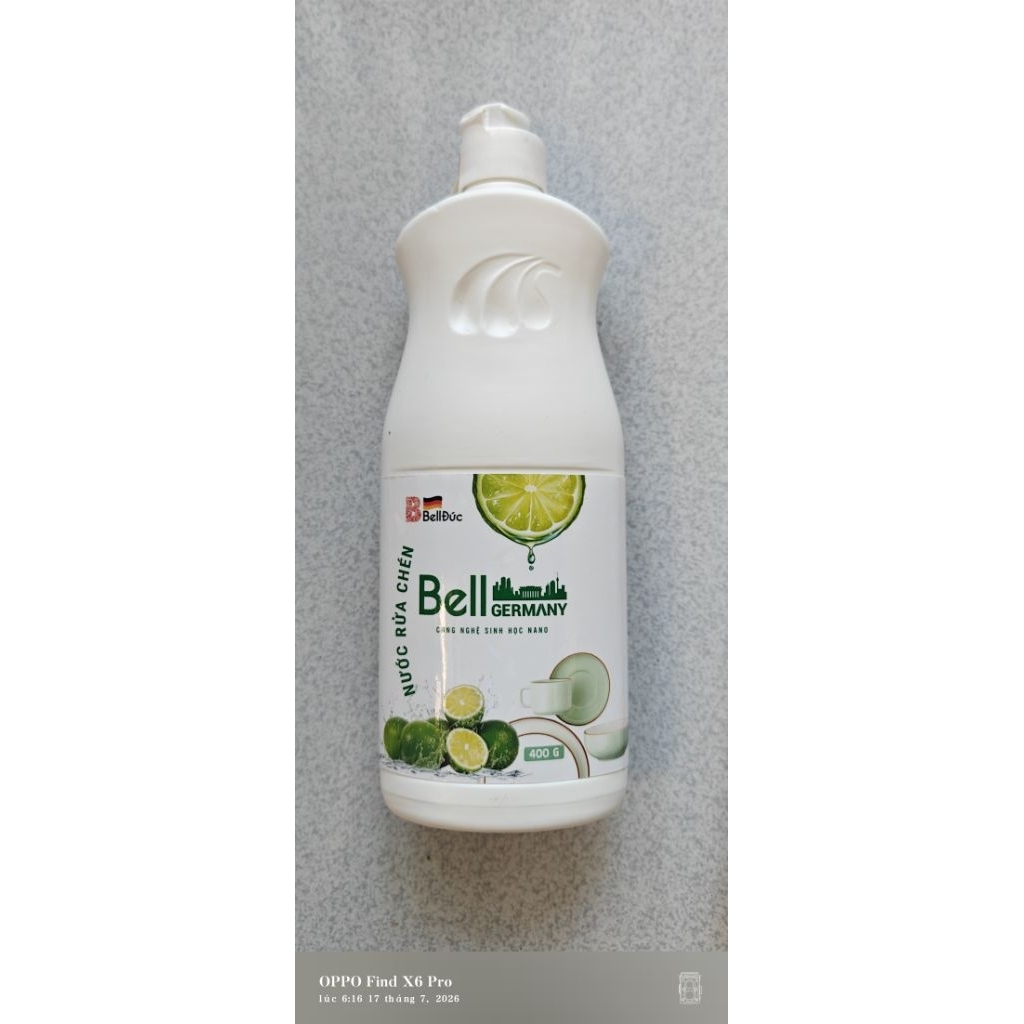 nước rửa chén sinh học thương hiệu Bell Đức (còn gọi là Bell Home)loại hương chanh