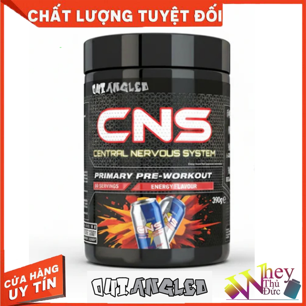 OUTANGLED CNS 390g (30 Servings) vị Energy - Pre Workout Tăng Sức Mạnh, Năng Lượng, Pump Cơ
