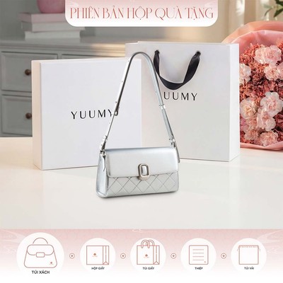 Bộ hộp quà YUUMY (Túi đeo vai nữ YUUMY YN329 + Hộp quà YHQ3T + Túi giấy YTG3T + Túi rút BVR3838 + Thiệp cảm ơn YBT1)