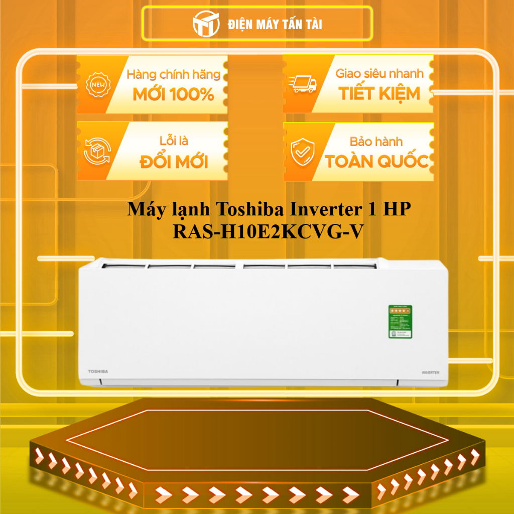 (TOÀN QUỐC) - RAS-H10E2KCVG-V - Máy lạnh Toshiba Inverter 1 HP RAS-H10E2KCVG-V