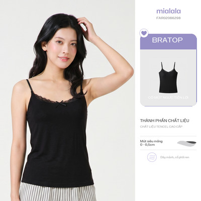 Mialala Áo Bratop Hai Dây 6298 Chất Liệu Tencel Mềm Mại Tôn Dáng Tự Nhiên Thoải Mái Mùa Hè