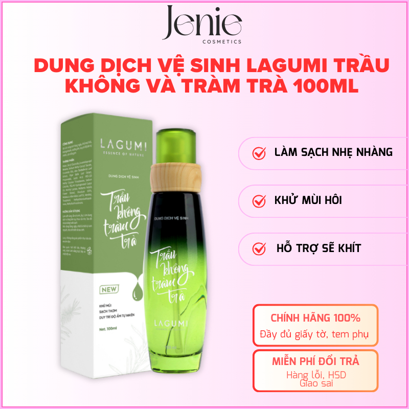 Dung Dịch Vệ Sinh Phụ Nữ Lagumi Trầu Không Tràm Trà 100ml An Toàn