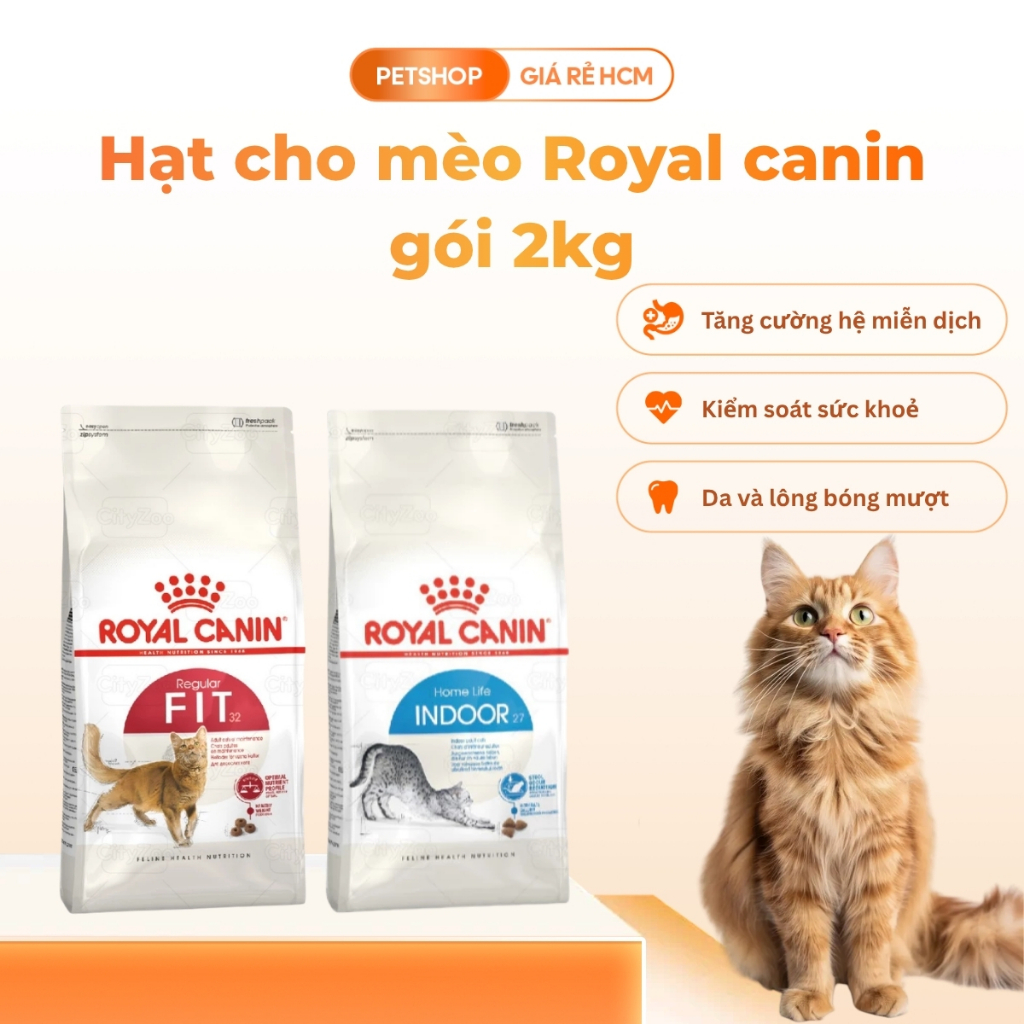 (Royal 1.5kg-2kg) Hạt thức ăn cho mèo Royal canin gói 1.5kg-2kg nguyên hãng - PSGR
