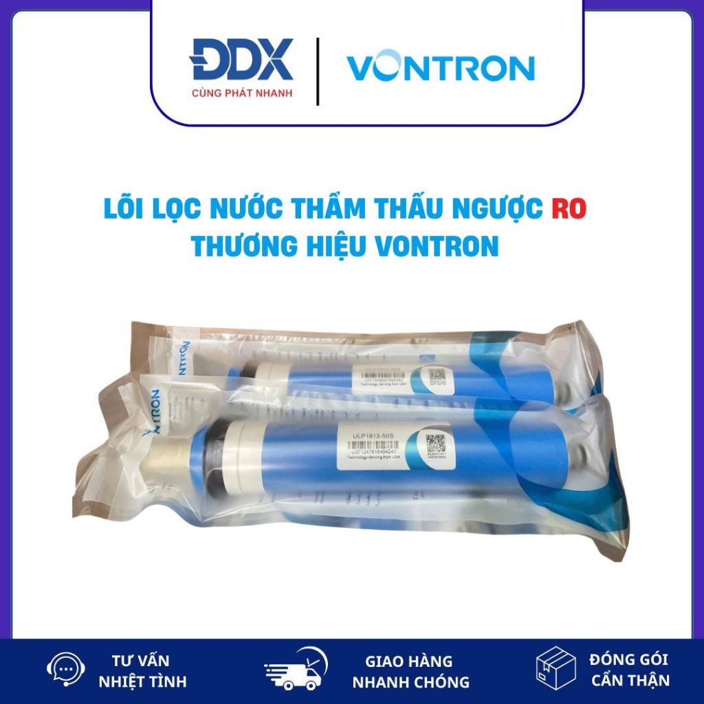 Lõi lọc nước thẩm thấu ngược RO, hiệu Vontron, Model: ULP1812-50S (1.8 inch x 12 inch) dùng trong hệ