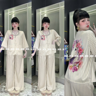 (M227) ĐỒ BỘ 2CE (43-62ky) Ren tiểu thư lụa latin