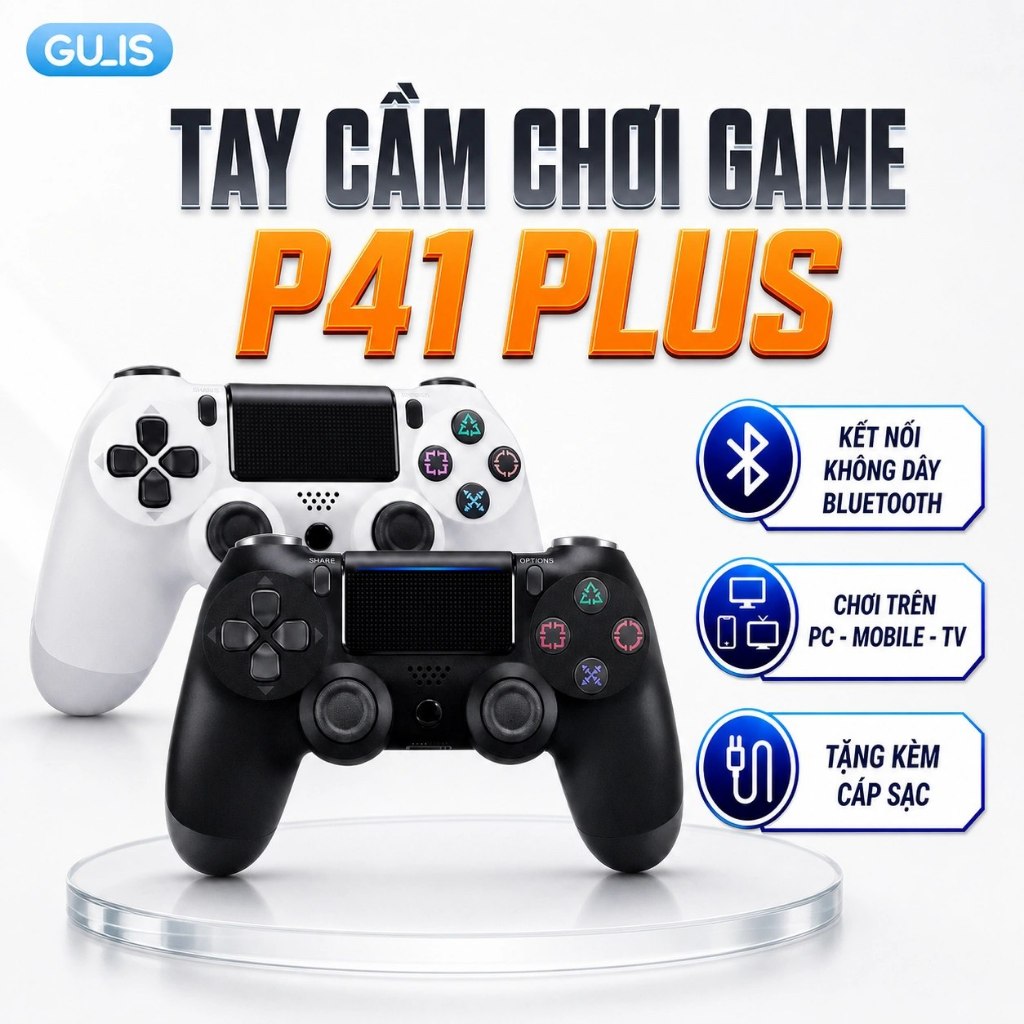 Tay cầm chơi game không dây P41 , tay cầm chơi fifa online, fc online PC, laptop