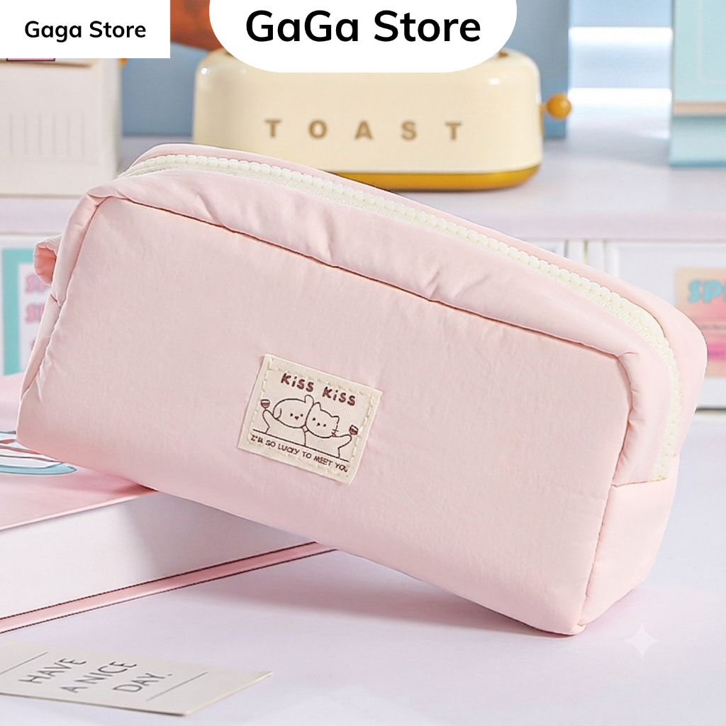 Hộp đựng bút tiện lợi basic màu pastel dễ thương dành cho học sinh, sinh viên các cấp PKV108 Gaga St