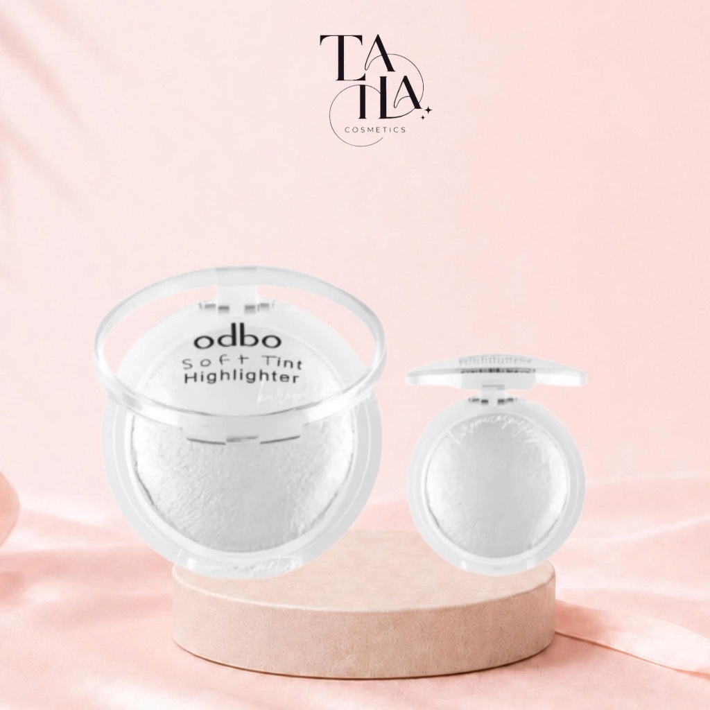 Phấn bắt sáng Odbo Soft Tint Highlighter Nhũ Sáng Mịn, Tự Nhiên 4g Highlight Odbo Tròn